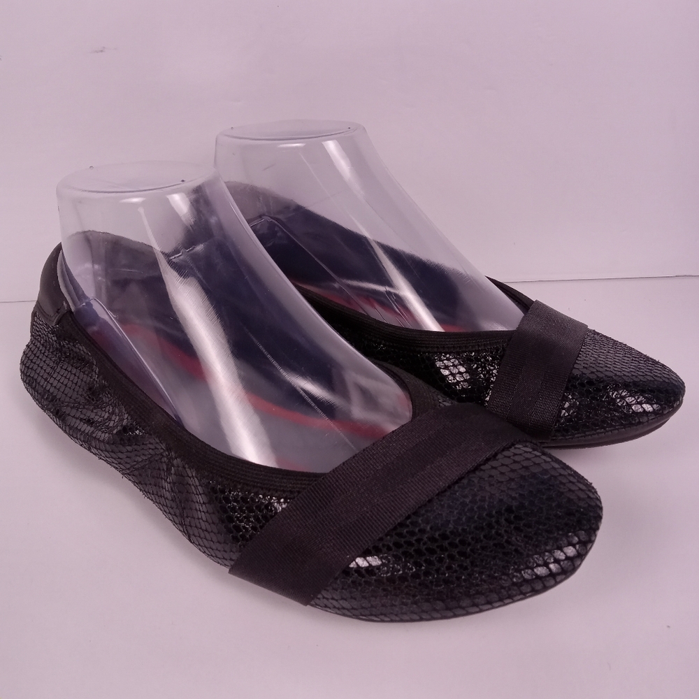 Puma Rhythm Shine Black Python Snake Texture Ball… - image 1